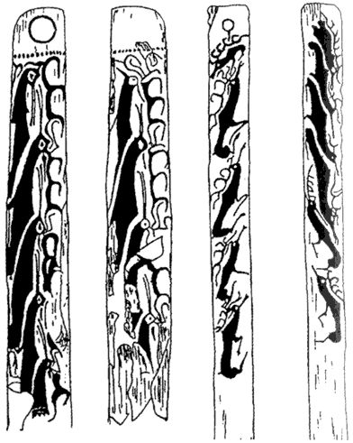 Оленные камни. Ориентировочно - начало I тысячелетия до н. э. Рисунок