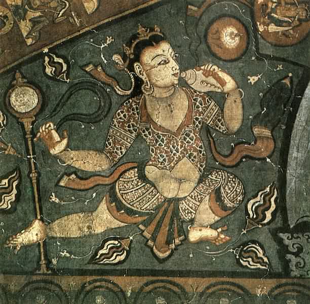 Летающая апсара. Гималайское искусство. XI-XII вв.