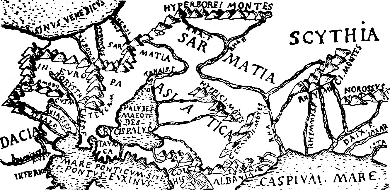 Часть карты к «Географии» Птолемея, изданной в Риме в 1490 г.